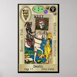 Póster Ifdawn Deepdream Tarot Key 13 ~ Muerte