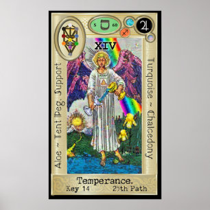 Póster Ifdawn Deepdream Tarot Key 14 ~ Temperance