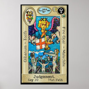 Póster Ifdawn Deepdream Tarot Key 20 ~ Juicio