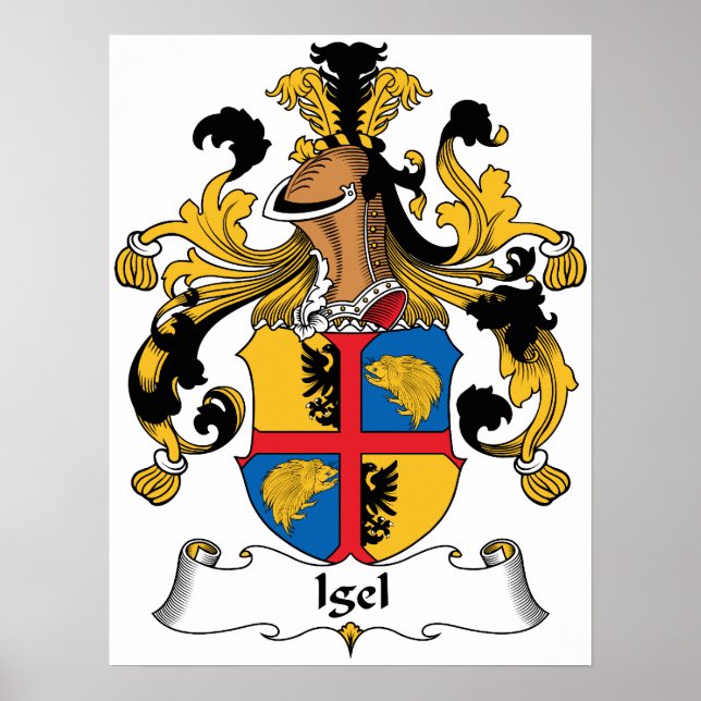 Póster Igel Family Crest (Frente)