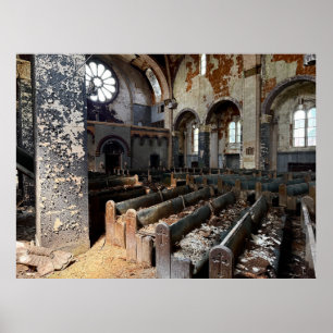 Póster Iglesia abandonada