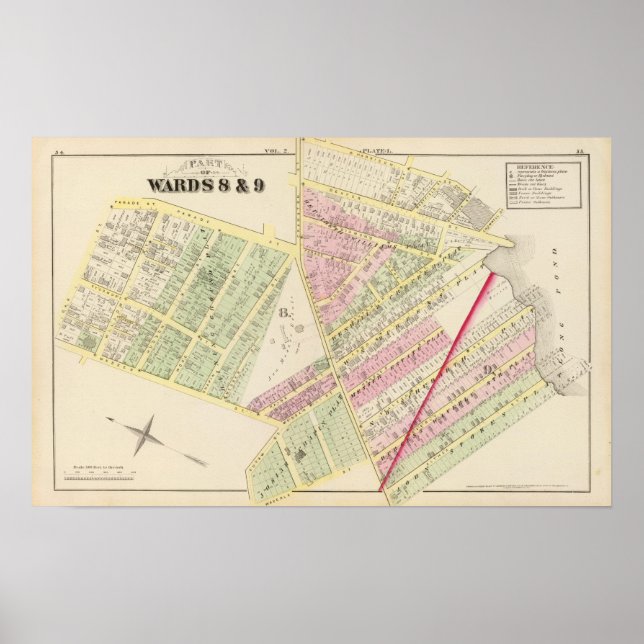 Póster Iglesia Bautista de Long Pond and Cranston Street (Frente)