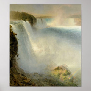 Póster Iglesia - Cataratas del Niágara desde el lado amer