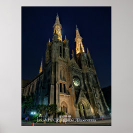 Póster Iglesia Católica Catedral Arquitectura Neo Gótica
