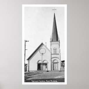 Póster Iglesia católica Nome Alaska 1921