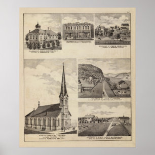 Póster Iglesia Católica Romana, Residencias, Minnesota