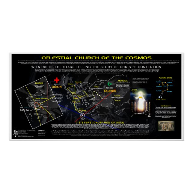 Póster Iglesia celeste de los Cosmos (Anverso)