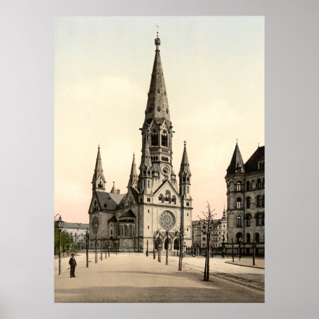 Póster Iglesia conmemorativa del emperador Wilhelm, Berlí (Frente)
