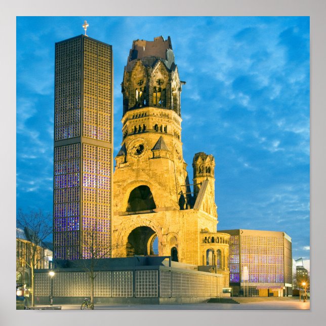 Póster Iglesia conmemorativa del Kaiser Wilhelm, Berlín (Frente)