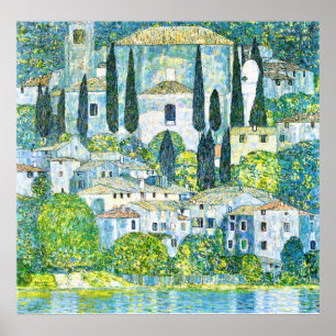 Póster Iglesia de Art Nouveau en Cassone, por Gustav Klim