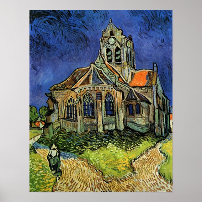 Póster Iglesia de Auvers, El (Frente)