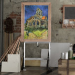 Póster Iglesia de Auvers-sur-Oise por Vincent van Gogh<br><div class="desc">Iglesia en Auvers por Vincent van Gogh es una pintura arquitectónica vintage de arte fino post impresionismo. Vista exterior de una iglesia con vidrieras y una figura que camina hacia la Capilla a lo largo de un camino de adoquines. Sobre el artista: Vincent Willem van Gogh (1853-1890) fue uno de...</div>