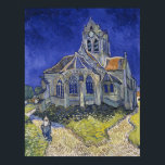 Póster Iglesia de Auvers-sur-Oise por Vincent Van Gogh<br><div class="desc">La Iglesia de Auvers-sur-Oise, Vista desde el Chevet por Vincent Van Gogh, óleo sobre lienzo 1890, es un paisaje pintado de una antigua iglesia de estilo gótico, maciza y maciza, con una gran torre de campanario redondeada que se eleva desde una colina de luz brillante y grasienta a un cielo...</div>
