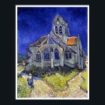Póster Iglesia de Auvers, Van Gogh<br><div class="desc">Vincent Willem van Gogh (30 de marzo de 1853 a 29 de julio de 1890) fue un pintor holandés post-impresionista que figura entre las figuras más famosas e influyentes de la historia del arte occidental. En poco más de una década, creó unas 2.100 obras de arte, entre ellas unas 860...</div>