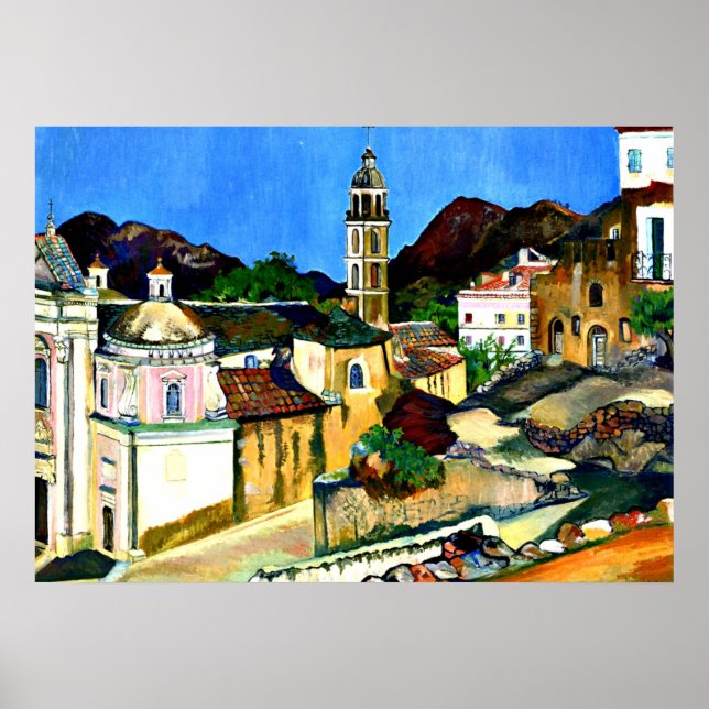 Póster Iglesia de Belgodere, Córcega (Frente)