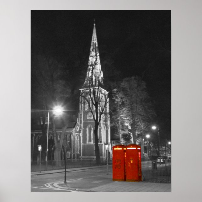 Póster Iglesia de Cristo, Chiswick (Frente)