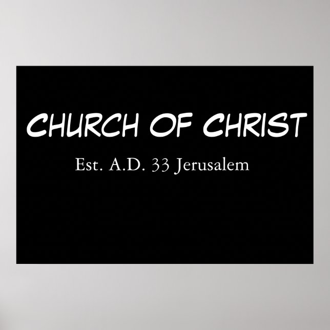 Póster Iglesia De Cristo (est.) (Frente)