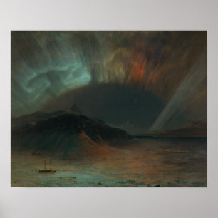 Póster Iglesia de Federico Edwin - aurora Borealis
