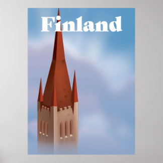 Póster Iglesia de Finlandia