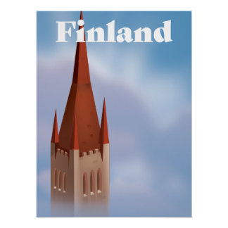 Póster Iglesia de Finlandia
