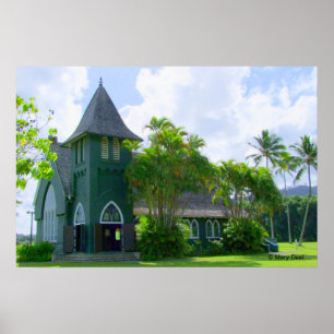 Póster Iglesia de Hanalei
