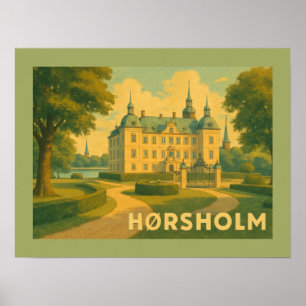 Póster Iglesia de Hørsholm, Dinamarca