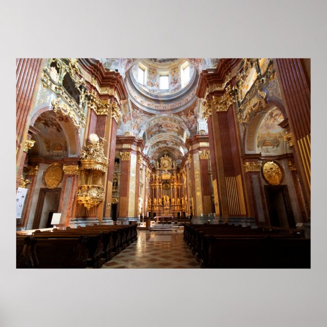 Póster Iglesia De La Abadía Melk, Baja Austria (Frente)