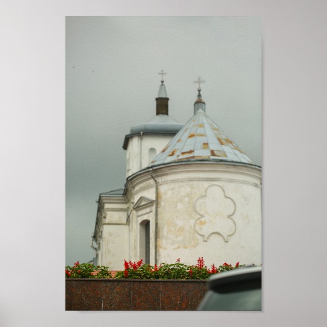 Póster Iglesia de la Arquitectura de la Ciudad de Bielorr (Frente)