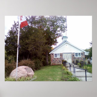 Póster Iglesia de la Comunidad de las Cataratas de Burlei