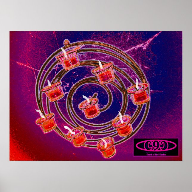 Póster Iglesia de la Espiral de las Velas 9 (Frente)