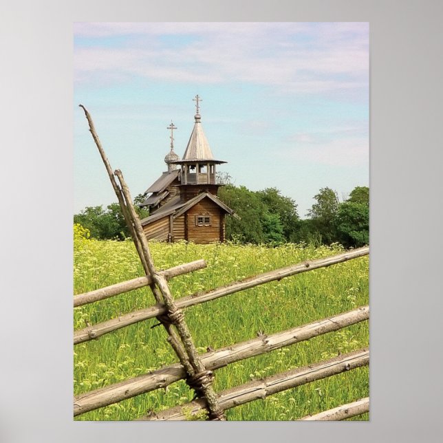 Póster Iglesia de la Isla de Kizhi (Frente)