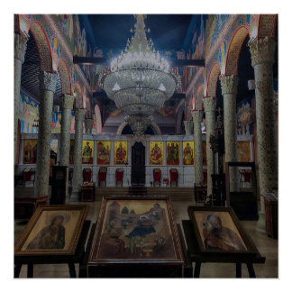Póster Iglesia de la Santísima Madre de Dios Skopje