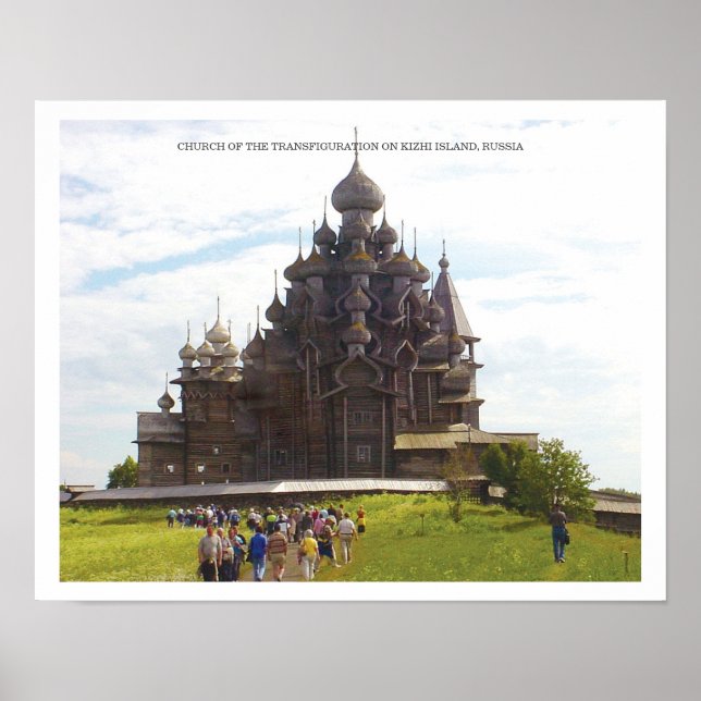 Póster Iglesia de la Transfiguración / Kizhi / Rusia (Frente)
