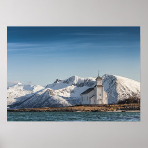 Póster Iglesia de Lofoten de Noruega