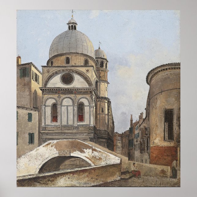Póster Iglesia de Maria dei Miracoli y Santa María (Frente)