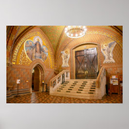 Póster Iglesia de Matías Vestíbulo, Budapest, Hungría