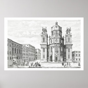 Póster Iglesia de Notre Dame, Salzburgo, Austria, de 'Ent