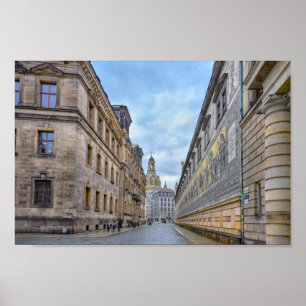 Póster Iglesia de Nuestra Señora Dome, Dresden, Alemania