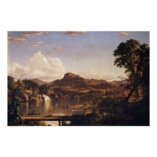 Póster Iglesia de Nueva Inglaterra de Frederic Edwin