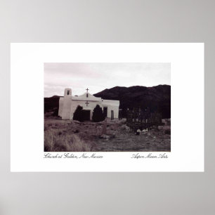 Póster Iglesia de Oro, Nuevo México