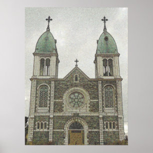Póster Iglesia de piedra