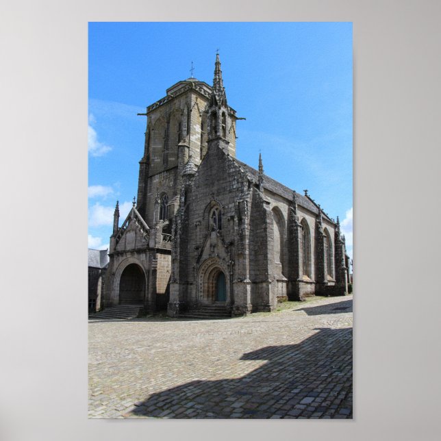 Póster Iglesia de Saint Ronan en Locronan (Frente)