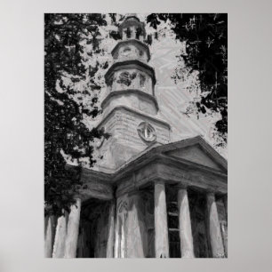 Póster Iglesia de San Felipe, Charleston