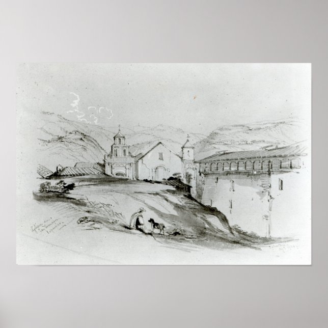 Póster Iglesia de San Francisco, Valparaíso, 1834 (Frente)