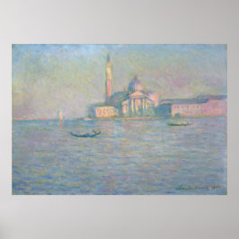 Póster Iglesia de San Giorgio Maggiore Venecia por Monet