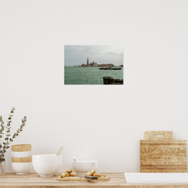 Póster Iglesia de San Giorgio Maggiore y Laguna de Veneci