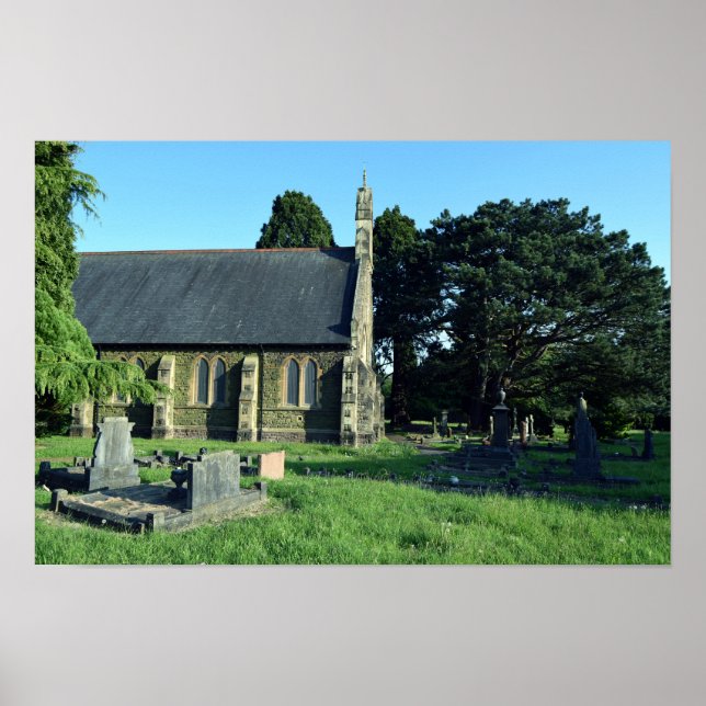 Póster Iglesia de San Juan Bautista, Rogerstone (Frente)