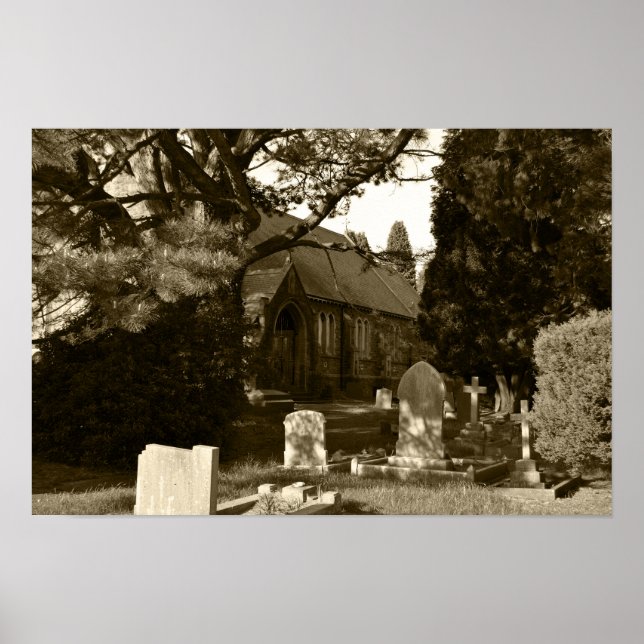 Póster Iglesia de San Juan Bautista, Rogerstone (Frente)