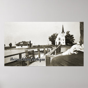 Póster Iglesia de San Marcos de la Isla de Harsens Michig