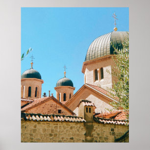 Póster Iglesia de San Nicolás - Kotor - Montenegro